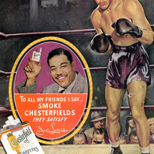 Chesterfield ad (Joe Louis, 1944)
