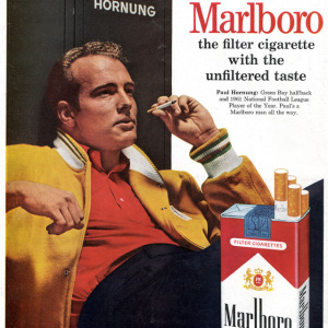 Marlboro ad (Paul Hornung, 1962)