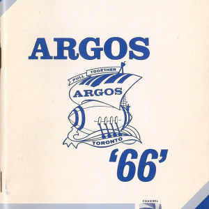 1966 Toronto Argonauts media guide