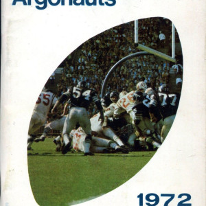 1972 Toronto Argonauts media guide