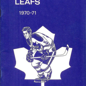 NHL Media Guide: Toronto Maple Leafs (1970-71)