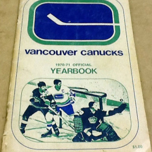 1970-71 Vancouver Canucks yearbook