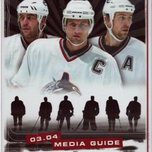 2003-04 Vancouver Canucks media guide