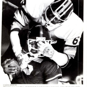 Washington Redskins press photo (Perry Brooks & Butch Woolfolk, 1982)