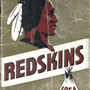 1954 Washington Redskins media guide
