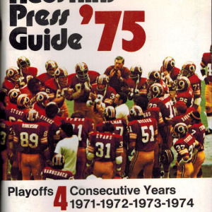 1975 Washington Redskins media guide