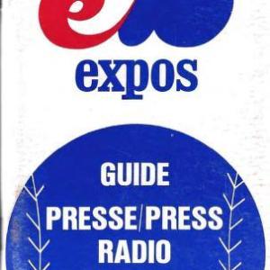 1969 Montreal Expos media guide