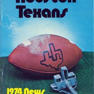 1974 Houston Texans media guide