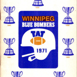 1971 Winnipeg Blue Bombers media guide