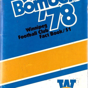 1978 Winnipeg Blue Bombers media guide