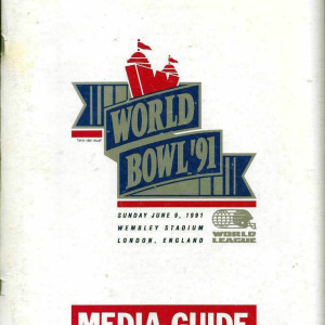 WLAF World Bowl '91 media guide